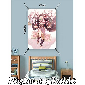 Bandeira Decorativa Demon Slayer Nezuko .Mod2